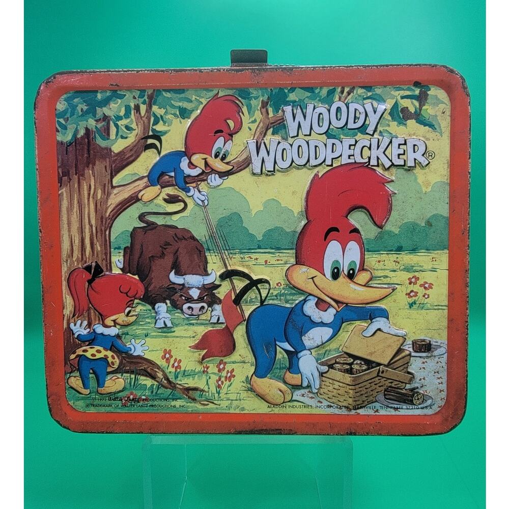 Woody Woodpecker Vintage Retro Collectable Lunch Box 1972 No Thermos
